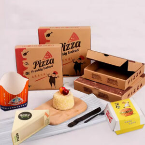 Kraft Pizza Boxes for Coordinated Takeaway Sets
