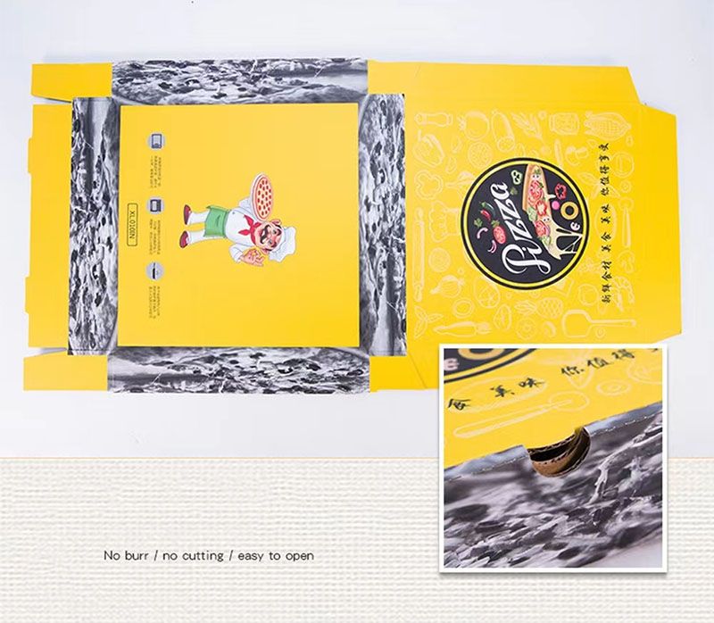 Custom E-Flute Pizza Boxes for Small Pizzas