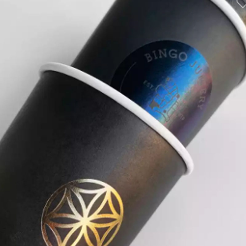 Structure and component detail for custom printed hot drink paper cups