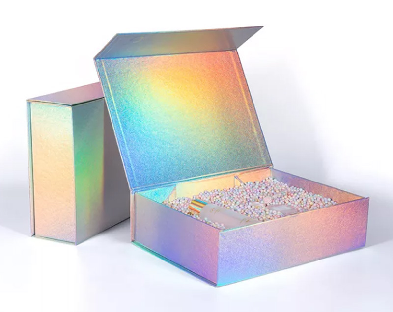 Iridescent Magnetic Folding Gift Boxes