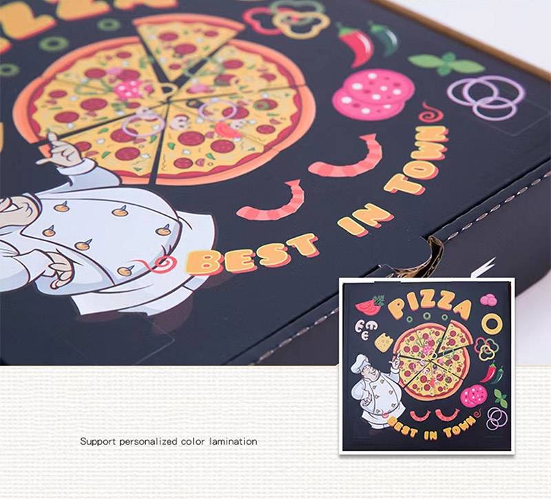 Custom E-Flute Pizza Boxes for Small Pizzas