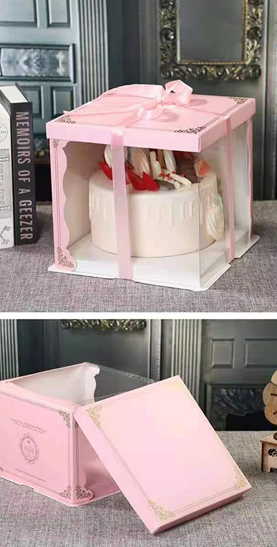 6-Inch Display Cake Boxes with Color Frames