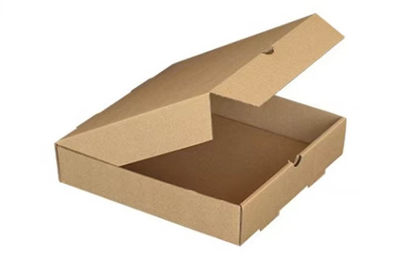 Purple-Print Kraft Pizza Takeaway Boxes