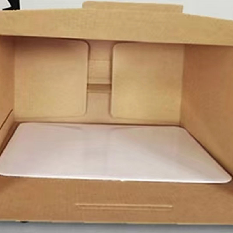 Structure and component detail for pastel handle cake boxes with folding tops