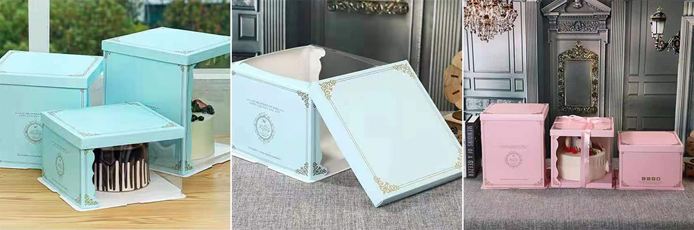 6-Inch Display Cake Boxes with Color Frames