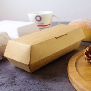 Long Kraft Hot Dog Boxes