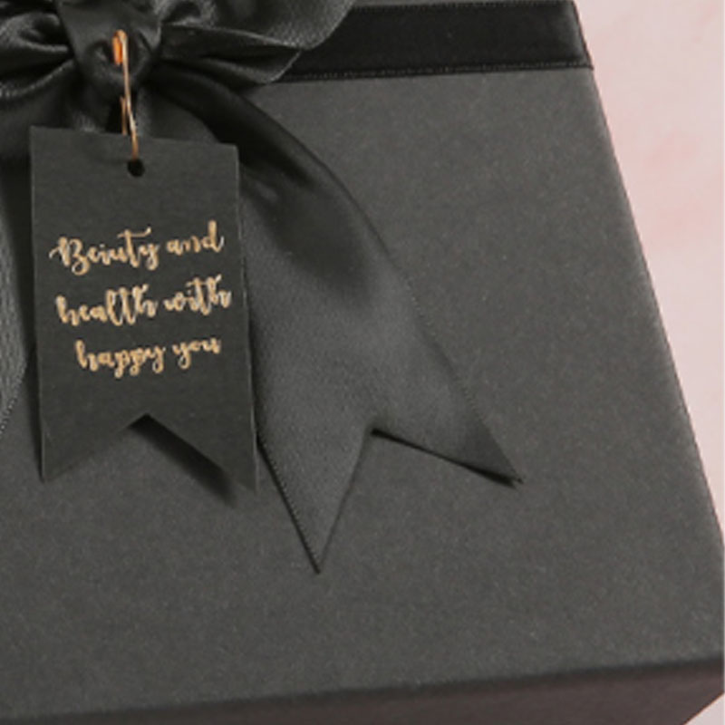 Black Folding Gift Boxes with Removable Lids