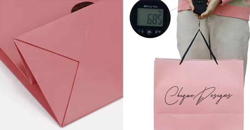 Paper Gift Bags with Ribbon Handles