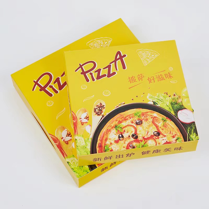 12-Inch Pizza Boxes with Bright Custom Printing