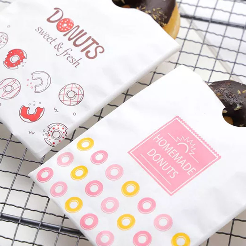 Printed Donut and Burger Paper Sleeves