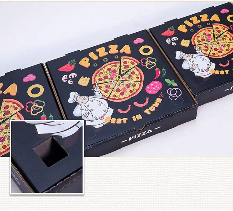 Custom E-Flute Pizza Boxes for Small Pizzas